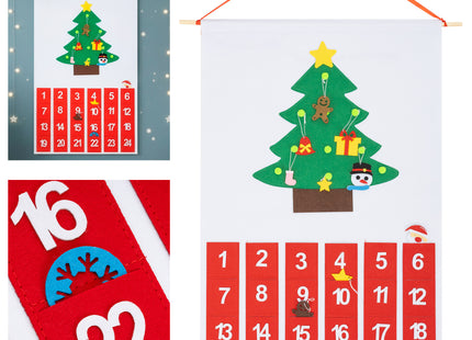 Adventskalender | 24 lades | Hout | Kerstboom