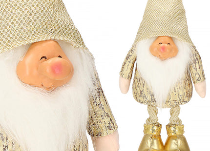 Kerstkabouter - Gnome - Dwerg - Kerstversiering - Goud - 50 cm