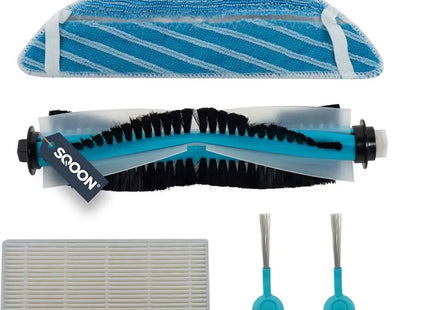 SQOON - Onderhoudsset geschikt voor Cecotec Conga 1290 / 1390 / 1490 / 1590 serie - 5-delig