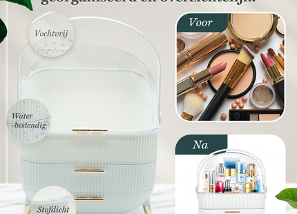 Make Up Organizer - Sieraden Houder - Opberdoos - Wit