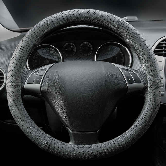 Carpassion Stuurhoes - Steering Cover - Leer - Ø 37-39 CM