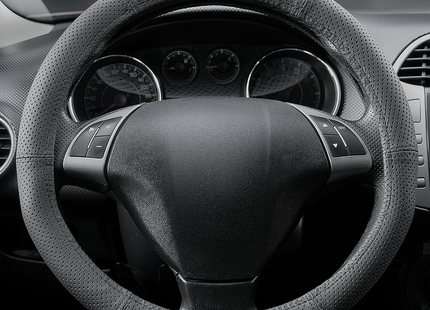 Carpassion Stuurhoes - Steering Cover - Leer - Ø 37-39 CM