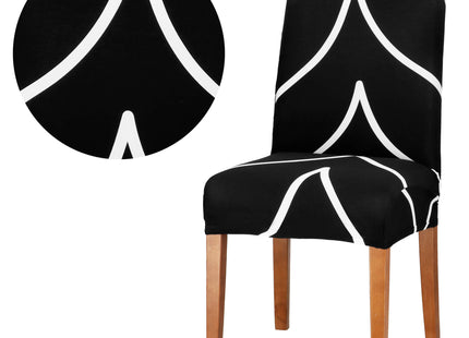 Stoelhoes - Voor Eetkamerstoelen - Met Stretch - Zwart/Wit