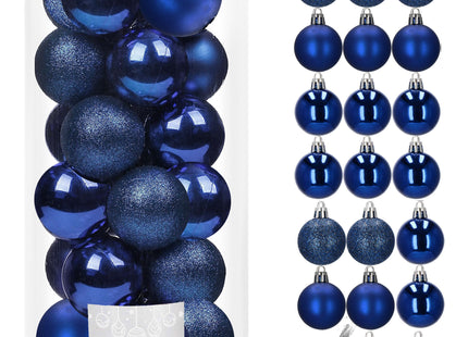 Kerstballen | 20 Stuks | 4 cm | Blauw