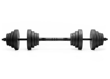 Dumbellset - 20 KG - Halter Verlengstuk - Verstelbaar - Complete Set - Thuis Sporten - Zwart