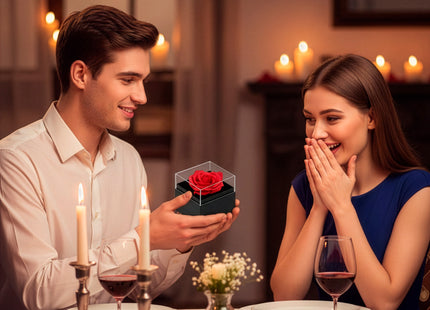 Eeuwige Roos - Geschenkdoos - Geschenkbloem - Valentijnsdag - Liefde - Rood