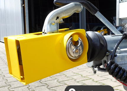 Disselslot - Inclusief Discuslot - Aanhanger / Caravan - Universeel - Geel