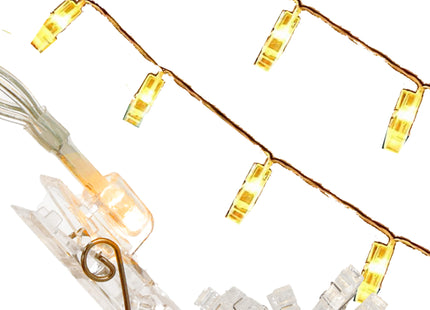 Led Clips - Verlichting - Foto Clips - 10 Led - Warm Wit