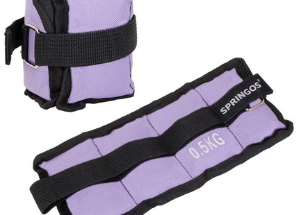 Pols- en enkelgewicht | 2 Stuks | 0.5 kg | Paars