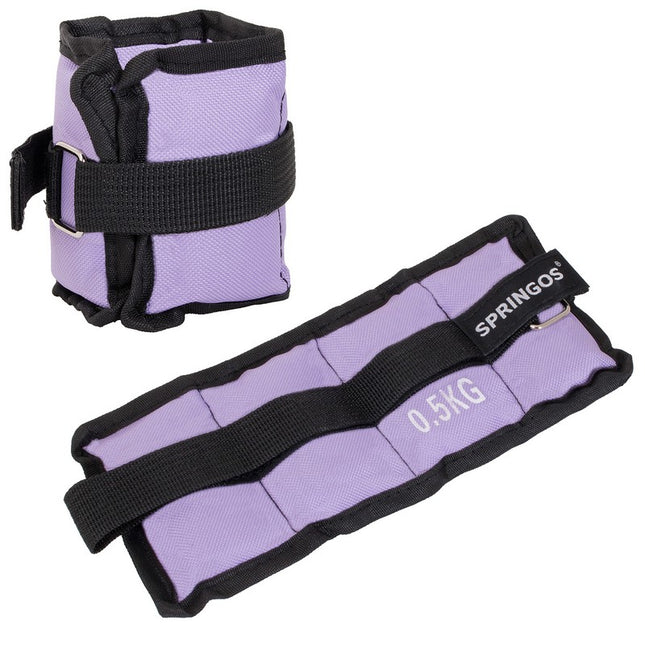 Pols- en enkelgewicht | 2 Stuks | 0.5 kg | Paars