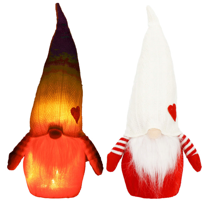 Kerstgnome | 1 Stuk | Lichtgevend | 35 cm