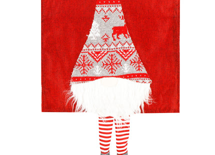 Tafelkleed -Kerst - Dwerg - Rood - Polyester - 180 x 33 CM