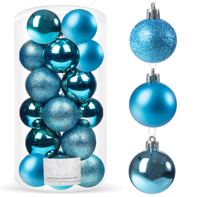 Kerstballen | 20 Stuks | 4 cm | Blauw