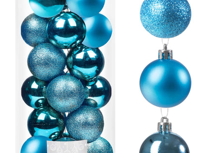 Kerstballen | 20 Stuks | 4 cm | Blauw