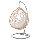 Hangstoel | Egg Hangstoel | XXL 125 cm | Inclusief Standaard & Kussen | Rotan