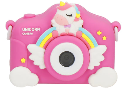 Digitale Camera - Kindercamera - Kindvriendelijk - Eenhoorn - Roze - 40MPX