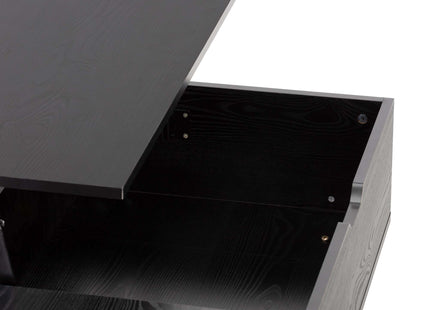 Salontafel | Salontafel Rechthoek | Bijzettafel | 1 Stuk | Opklapbaar | 50 X 100 X 44,2 CM | Zwart