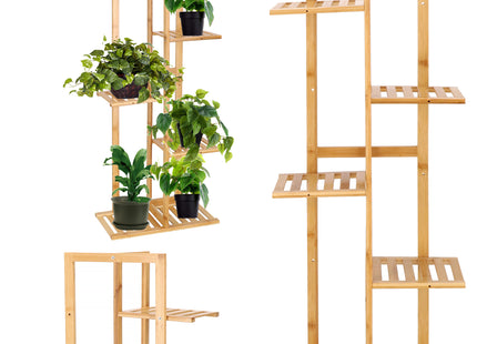 Plantenstandaard - Bloemenstandaard - Bloementrap - Hout - 5 -laags - 20X40X102 CM