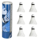 Badminton Shuttles - 6 Stuks - Badminton - Professioneel - Kunststof - Wit