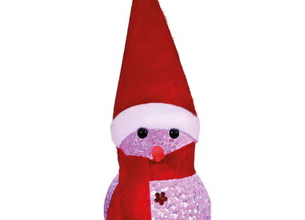 Kerstversiering | Kerstdecoratie Voor Binnen | Kersthanger | Sneeuwpop | Lichtgevend | Rood