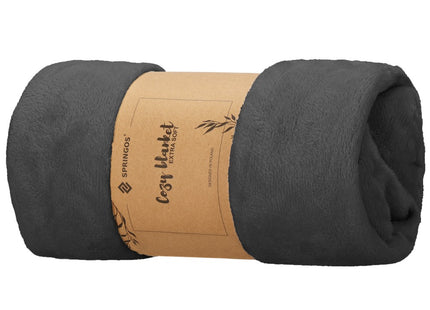 Fleece deken | Sprei | Deken | Woonaccessoires | 70x160 cm | Grafiet