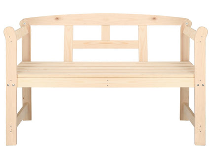 Tuinbank | Tuinbankje | Zitbank Buiten | Naaldhout | 119 x 78 x 45 cm | Licht