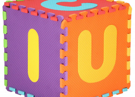 Speelmat | Speelmat Foam | Puzzelmat | 36 Stukken | Letters & Cijfers | 172 x 172 cm | Multicolor