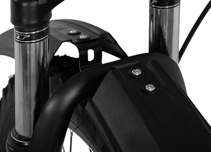 Spatbordenset Voor Mountainbike  - Spatborden Fiets  - Voorwiel - Achterwiel - 2-delige Set - Kunststof - Metaal - Zwart