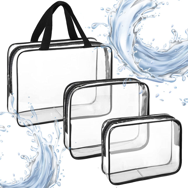 Transparante Make Up Tas - Beautycase - Reistas - Cosmetica Tas- 3in1