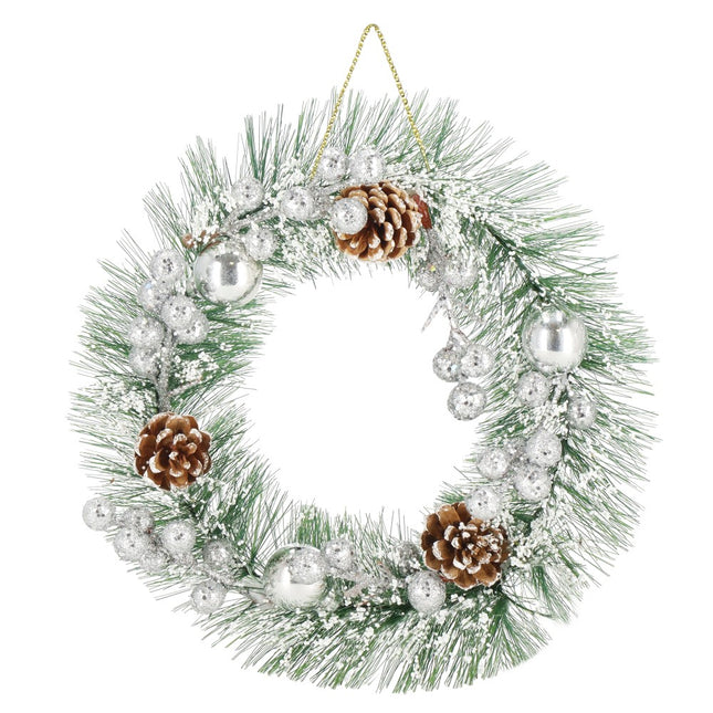 Kerstkrans | Kerst Decoratie | 24 cm