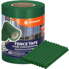 Vlechtband | Privacyfolie | Vlechtband Voor Tuinafsluiting | PVC | 35 m x 19 cm 450 g/m2 | Groen
