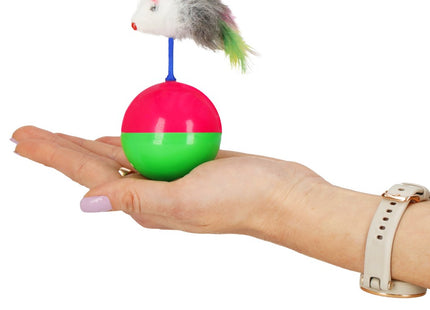 Kattenspeeltjes | Kattenspeelgoed | Bal met Muis | Multicolor
