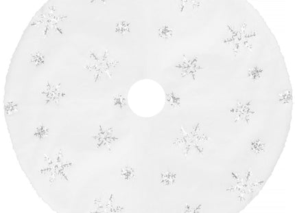 Kerstboomrok | Kerstboomkleed | Kerstboomversiering | 55 cm | Wit