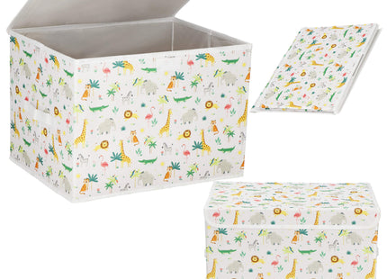 Speelgoedkist - 40 L - Meerkleurig -  Dieren  - 42 x 32x 30 CM