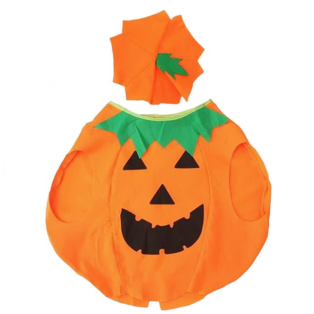 Pompoenkostuum - Halloween - Voor Kinderen - Verkleedkleding - Oranje