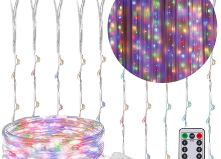Lichtgordijn | IJspegel Verlichting | Inclusief USB En Afstandsbediening | 200 LED | Multicolor |