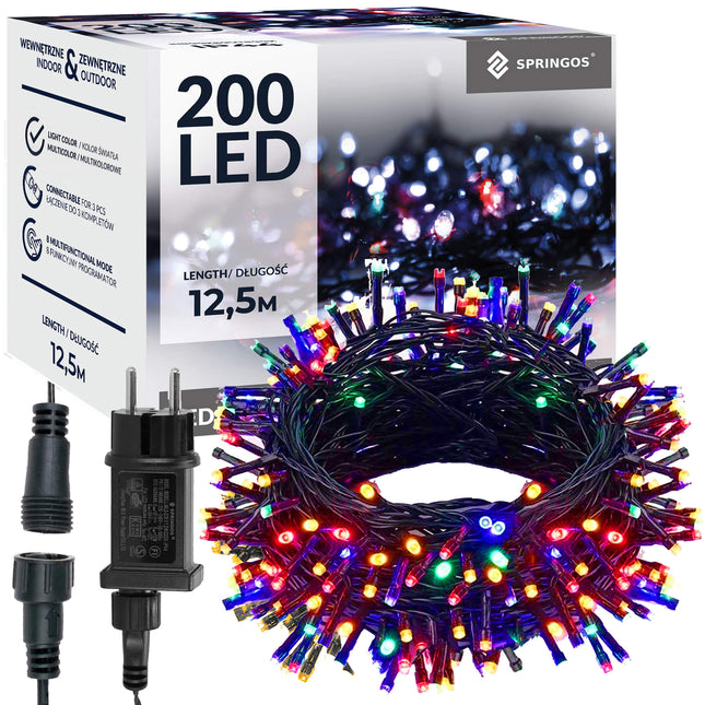 Kerstverlichting | 10 m | 200 LED | Multicolor