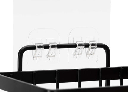 Doucherekken - Badkamerplanken - RVS - Zwart - Driehoekig - 3 Kg - 5 Stuks