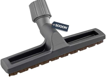 SQOON® Harde vloeren zuigmond universeel - Geschikt voor 30-37 mm aansluiting - Extra lang natuurhaar - Met rubberen wieltjes - 1 stuk