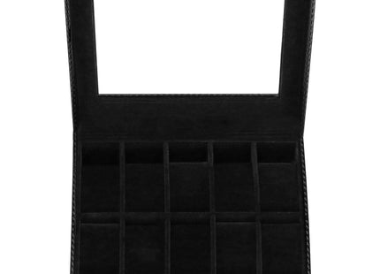 Horlogedoos - Horlogebox - Horlogeopberger  - Zwart - Goud - 10 Horloges