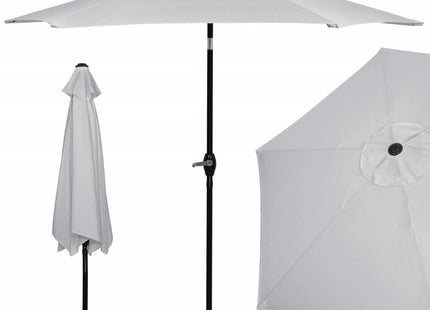 Parasol | Parasols | Kantelbaar | Met Ventilatie | Zilver | 250 cm