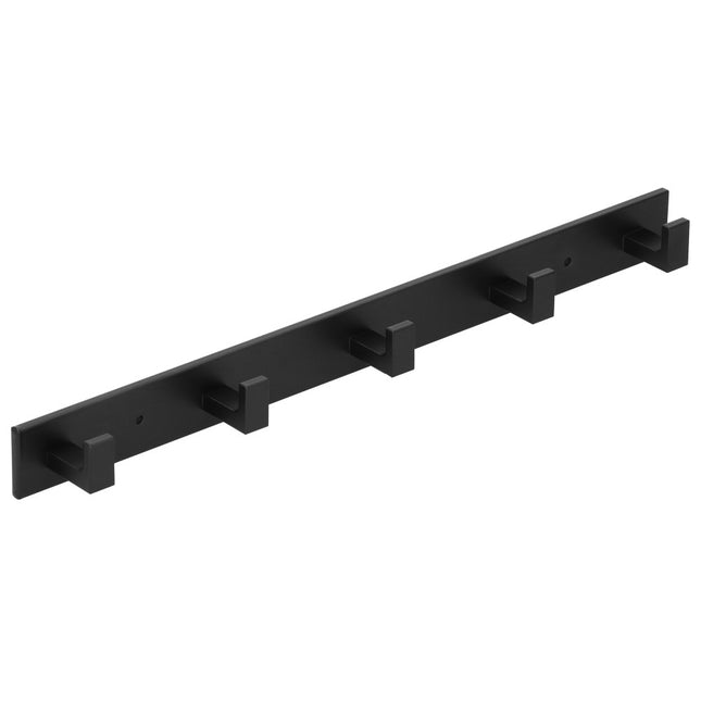 Ophanghaken | Wandhaken | Handdoekhaak | 5 Haken | Zwart