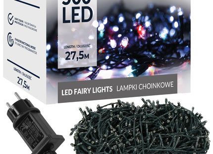 Kerstverlichting | 27,5 m | 500 LED | Multicolor | 8 Lichtfuncties