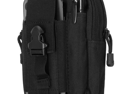 Heuptas - Riem - Militair - Buidel set - Polyester -  Ritssluiting - Zwart