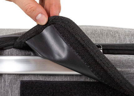 Boodschappentrolley - Boodschappenkrat - Opvouwbaar - Met Twee Wielen - Grijs - Zwart - 42 L - 30 KG - 100 x 47 CM