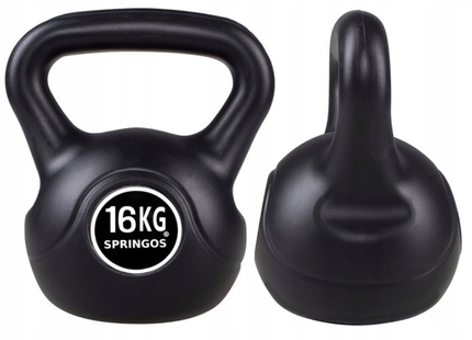 Kettlebell | Zwart | 16 kg