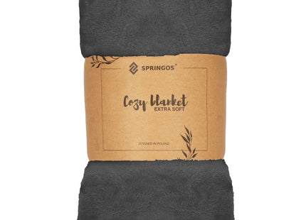 Fleece deken | Sprei | Deken | Woonaccessoires | 70x160 cm | Grafiet