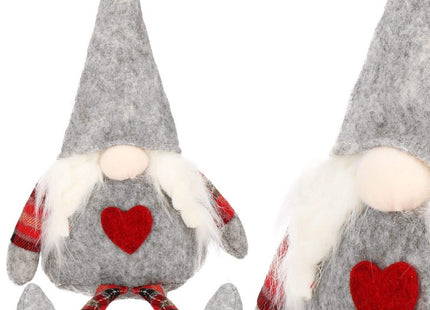 Gnome | Grijs/Rood | 1 Stuk | 48 cm
