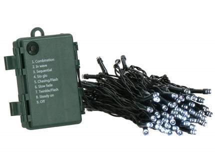 Kerstverlichting | 5,5 m | Batterij | 50 LED | Koel Wit