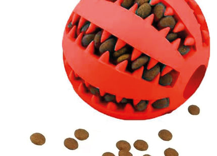 Honden Snackbal - Voor Brokken - Eten - Duurzaam - Hondenspeeltje - Rood